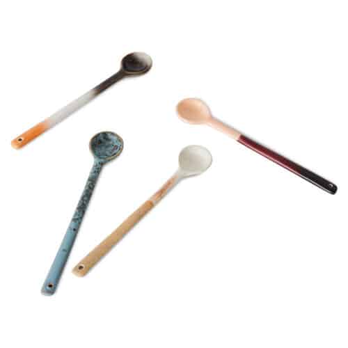 70's ceramics Spoons Karge Breeze set/4