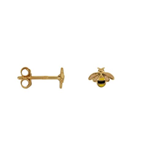 Bee Enamel Stud Oorbel per Stuk