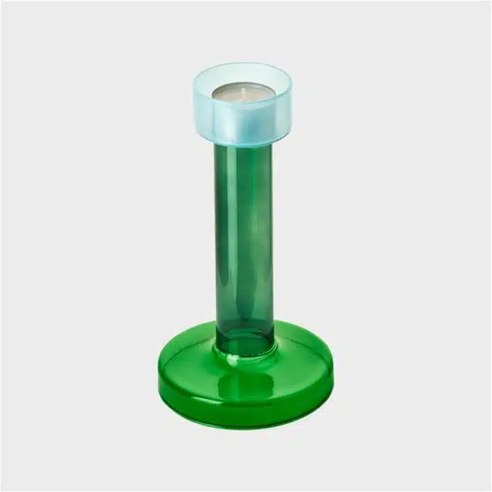 Bole kandelaar Medium Blue-Green