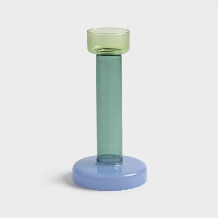 Bole kandelaar Medium Green-Blue