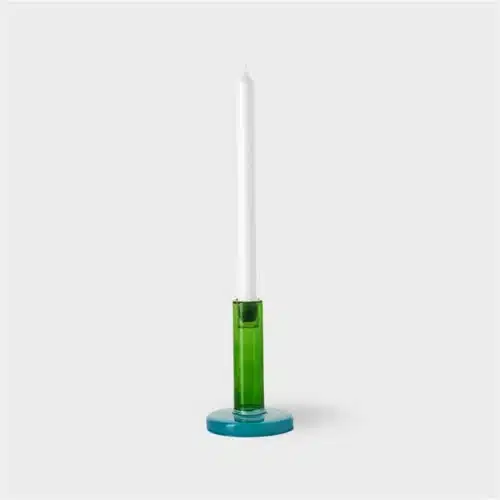 Bole kandelaar Small Green-Blue