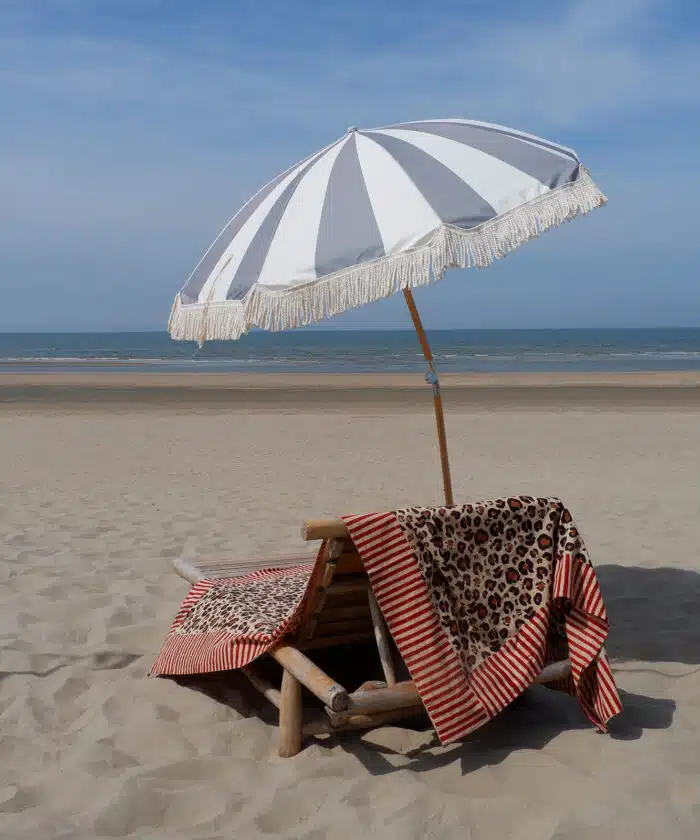 Leopard Single Throw in Tote Bag