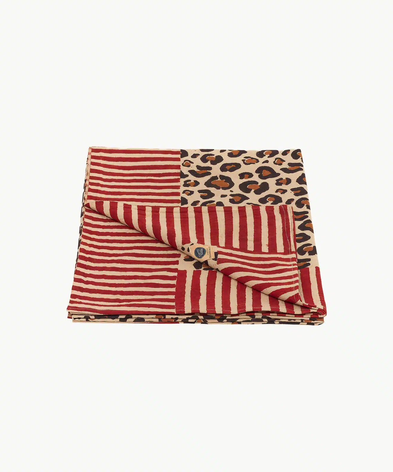 Leopard Single Throw in Tote Bag