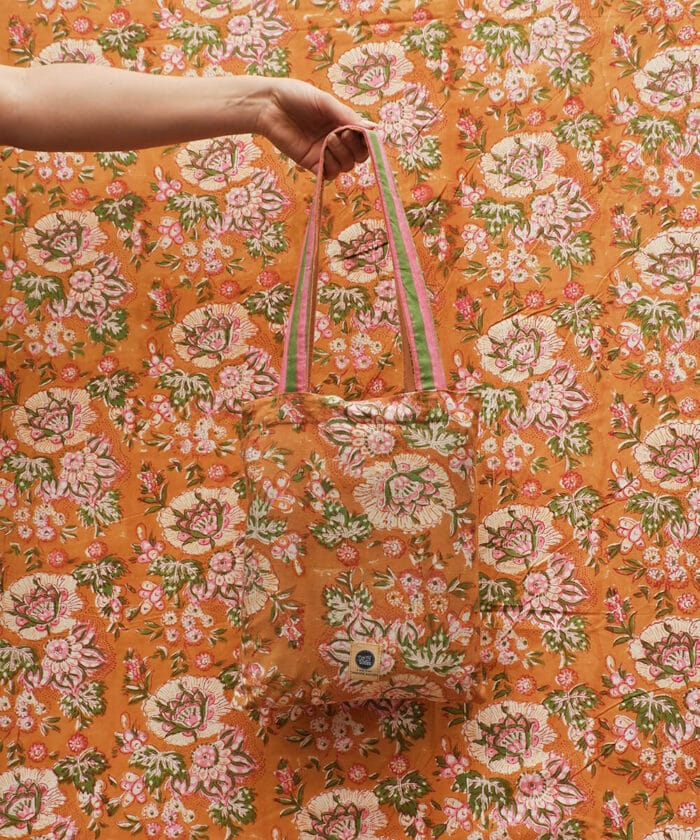 Doing Goods Marigold Large Throw in Tote Bag