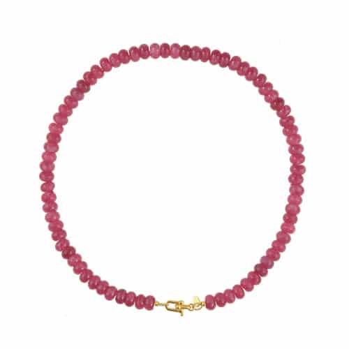 Donut ketting fuchsia