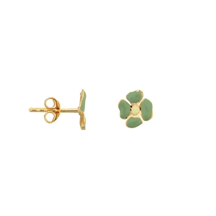 Folded Clover Stud Oorbellen
