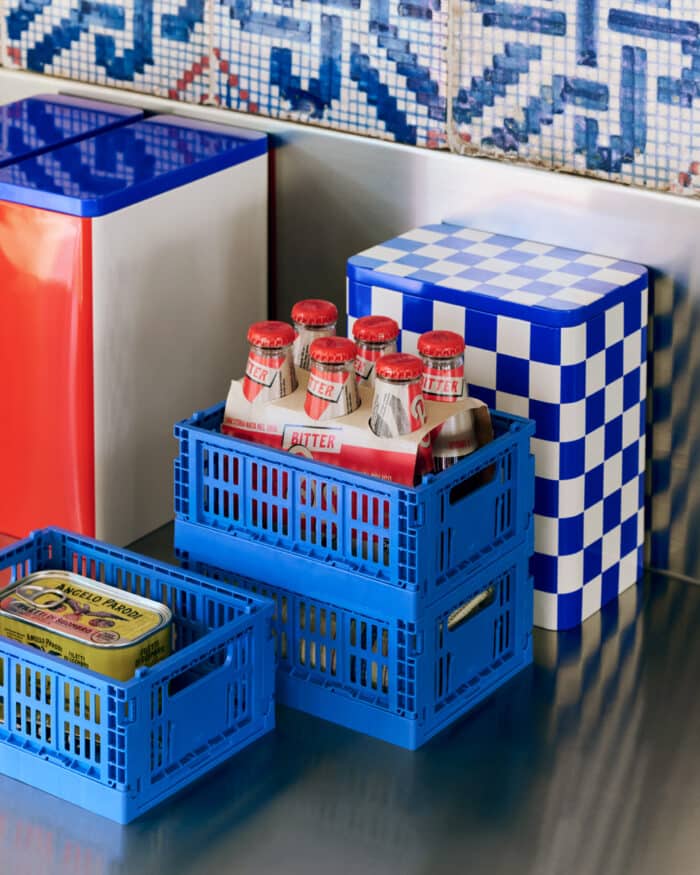 HAY Tin Large Blue-Offwhite