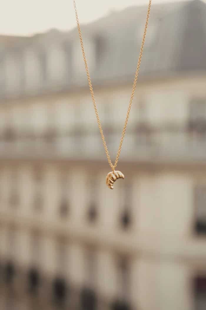 Ketting Croissant verguld