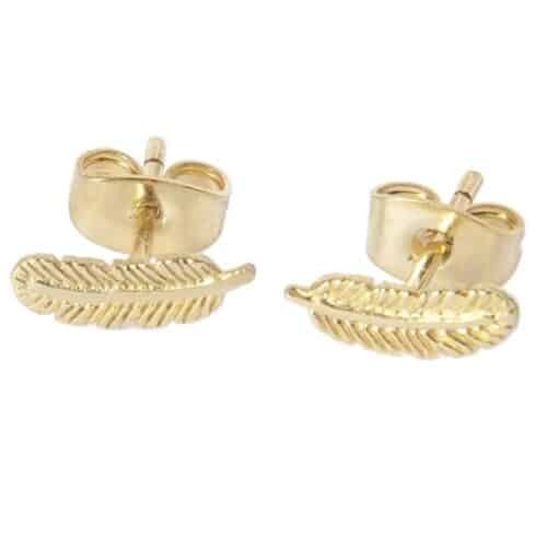 Little Feather Stud Oorbellen