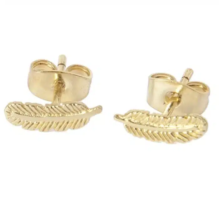 Little Feather Stud Oorbellen