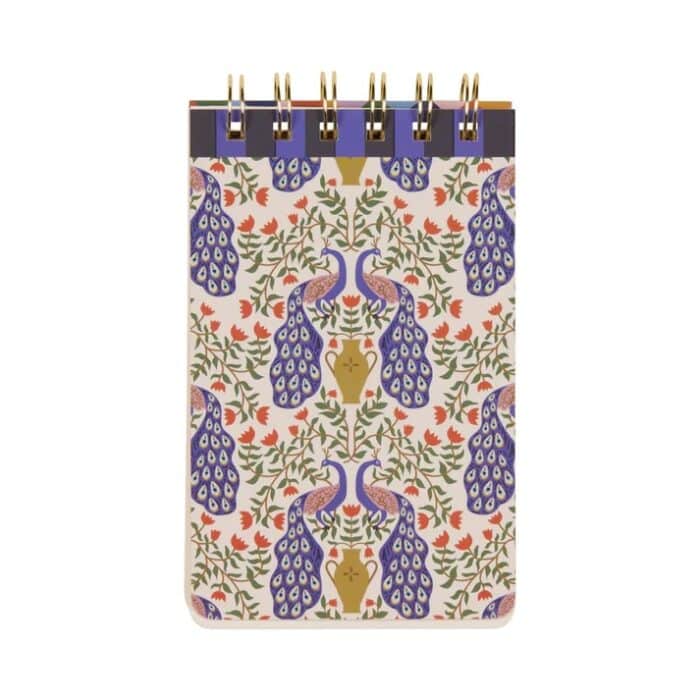 Notitieblok met spiraal Peacock