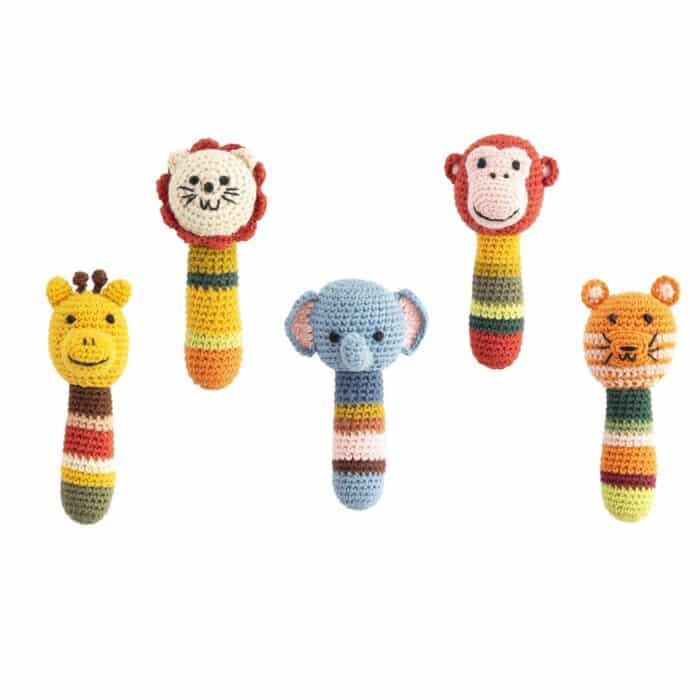 Rammelaar gehaakt Jungle Tijger