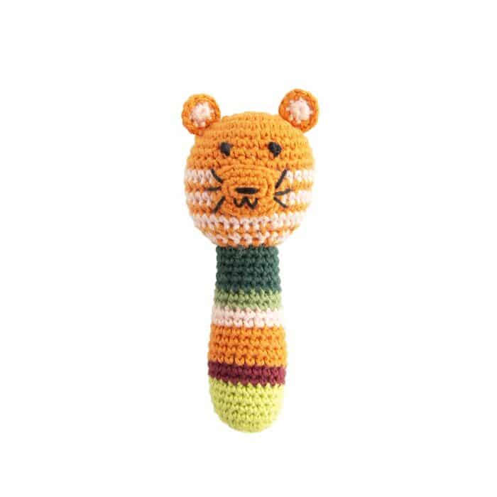 Rammelaar gehaakt Jungle Tijger