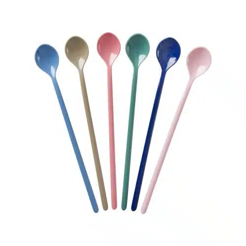 Rice lange melamine lepels multicolor