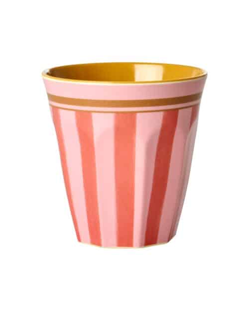 Rice melamine beker Organic Stripes