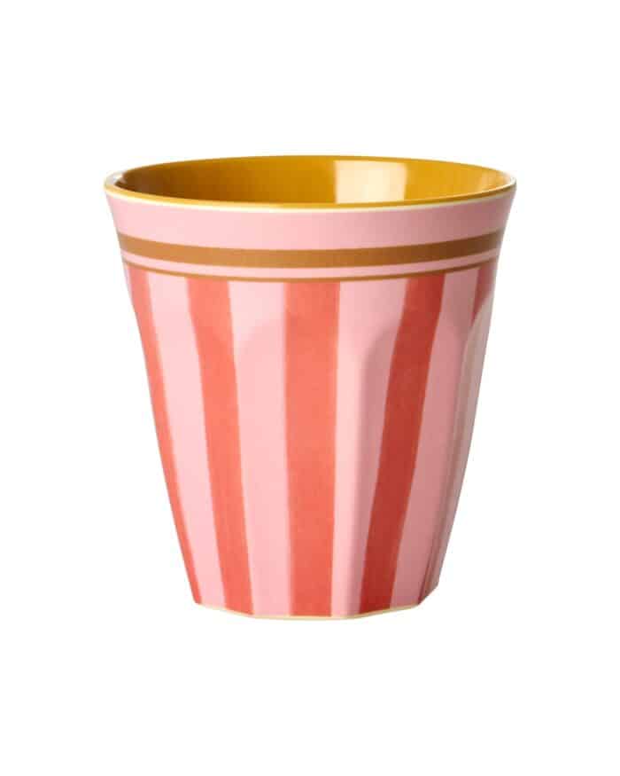 Rice melamine beker Organic Stripes