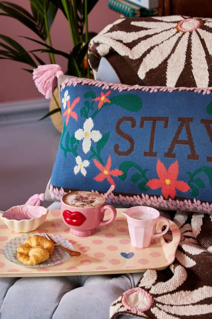Rice melamine dienblad Dots