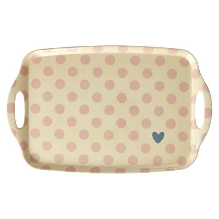 Rice melamine dienblad Dots
