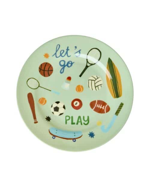 Rice melamine ontbijtbord Sports Print