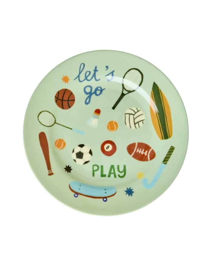 Rice melamine ontbijtbord Sports Print