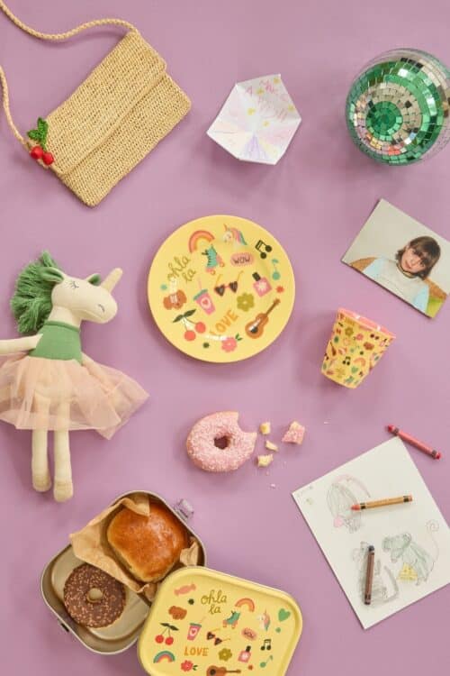 Rice melamine ontbijtbord Unicorn Love Print