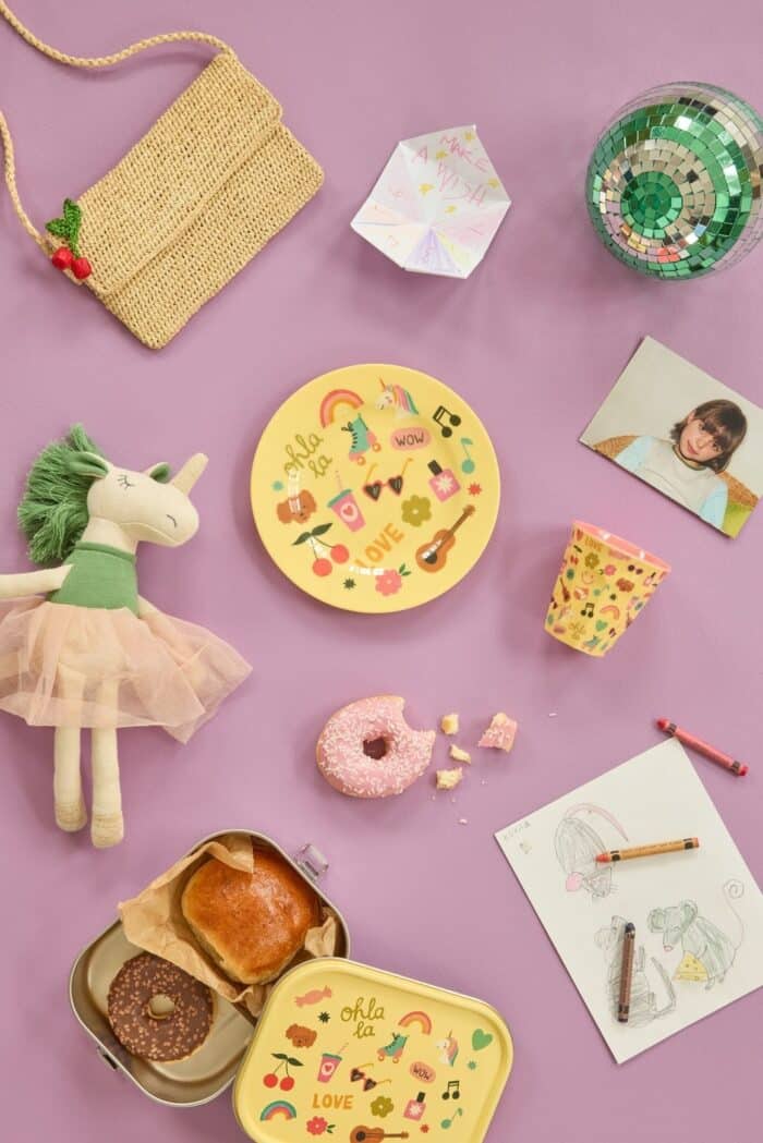 Rice melamine ontbijtbord Unicorn Love Print