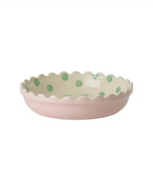 Rice Pie Dish Stip Stip groen