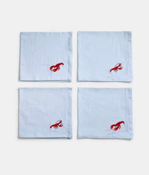 Set van 4 servetten Crayfish