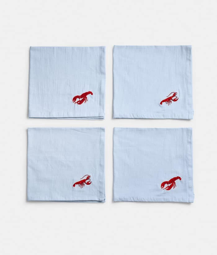 Set van 4 servetten Crayfish