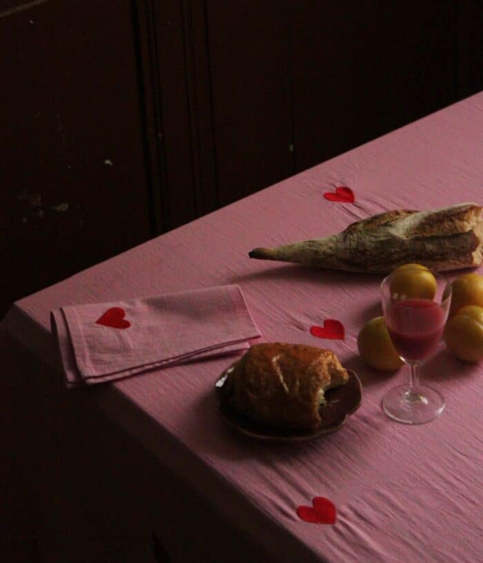 Set van 4 servetten Pnk Hearts