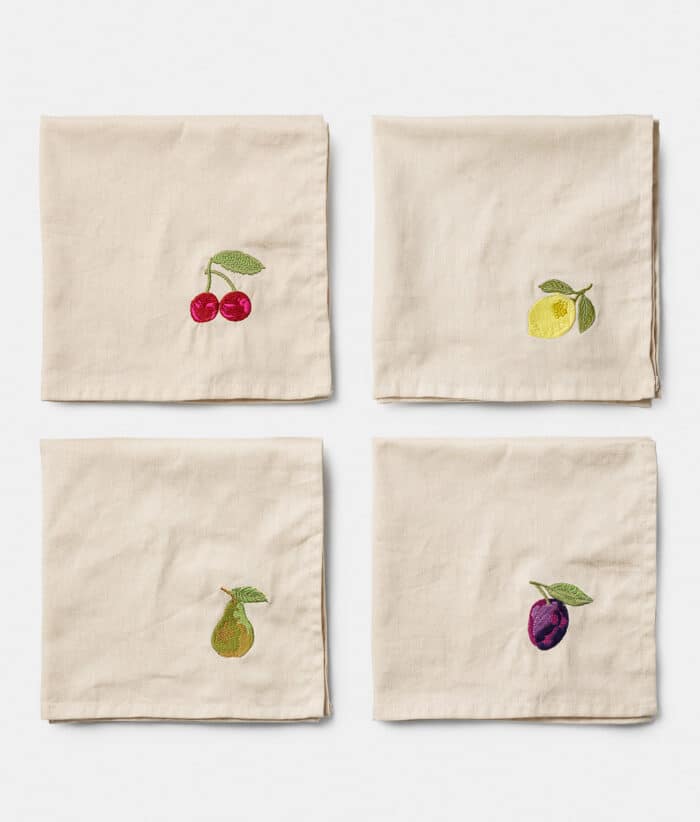 Set van 4 servetten Tutti Frutti
