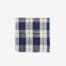 Set/4 Servetten Ruit blauw