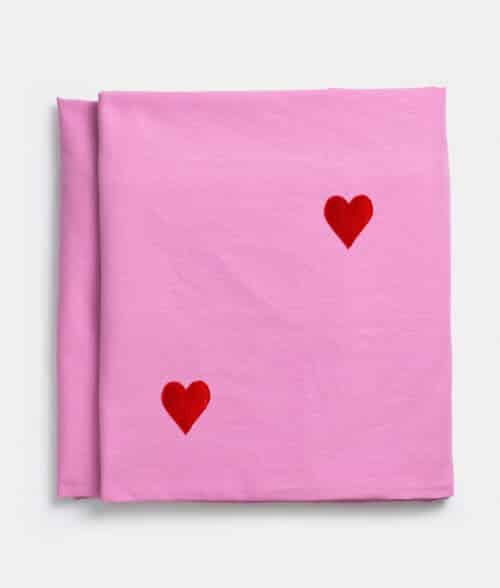 Tafelkleed Pink Hearts 2.5m