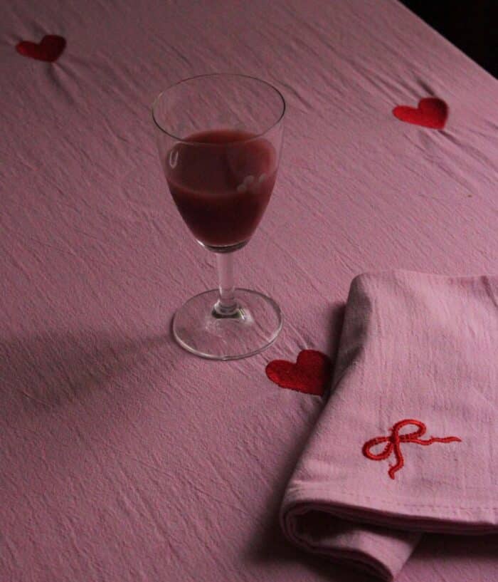 Tafelkleed Pink Hearts 2.5m