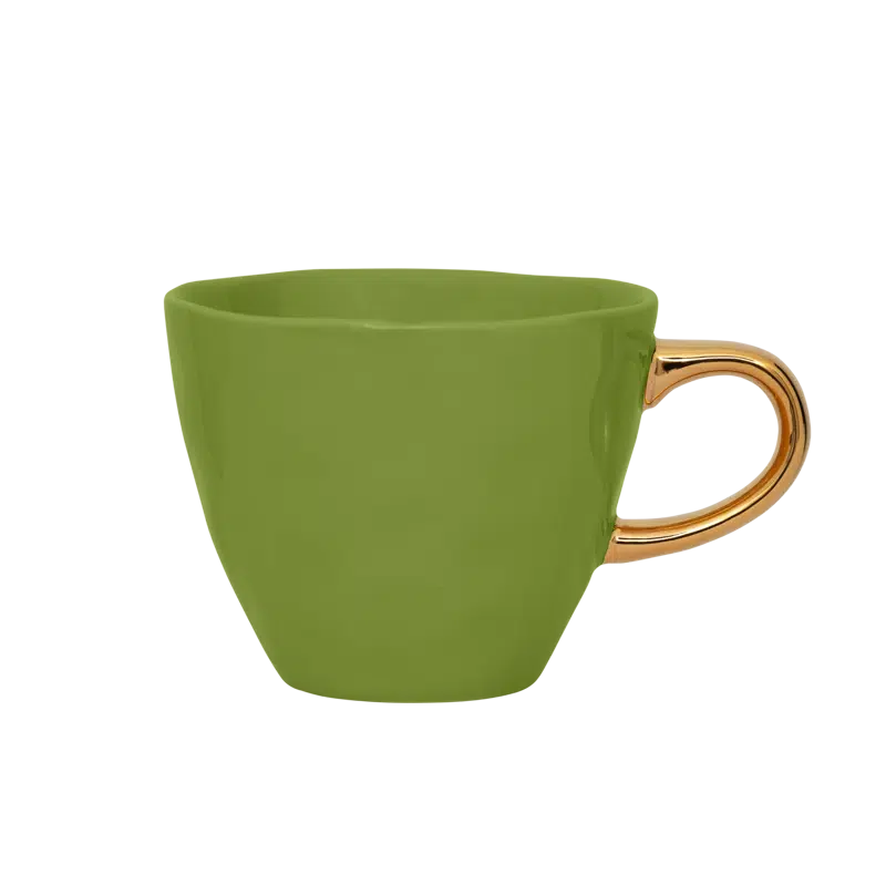 Good Morning Coffee Cup Evergreen Sprig