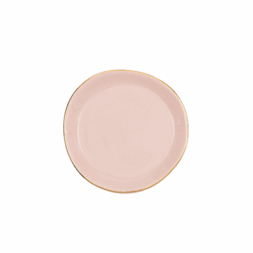 Good Morning Mini Plate Old Pink