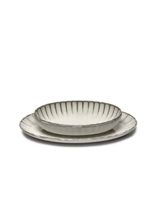 Inku Kom Ovaal 19cm Wit
