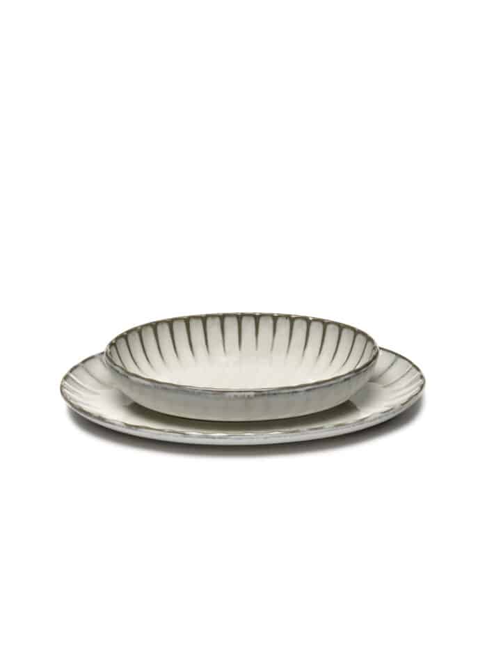 Inku Kom Ovaal 19cm Wit