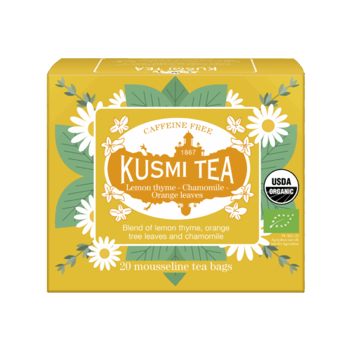 Kusmi Tea Lemon Thyme Camomile Orange leaves Bio