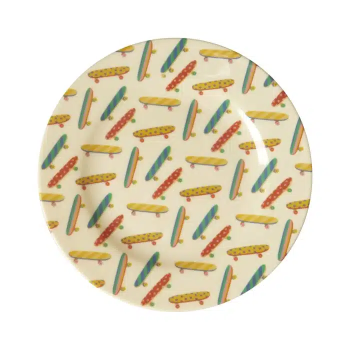 Melamine ontbijtbord klein Skateboard