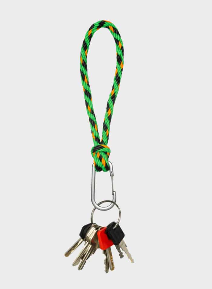 Susan Bijl Kumihimo Keychain Black & Arise