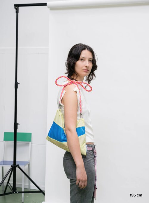 Susan Bijl New Kumihimo Strap long Tone & Fluo Pink