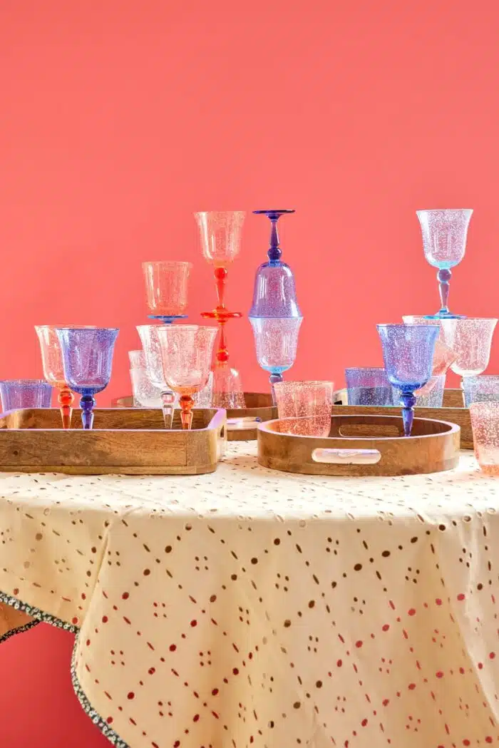 Wijnglas Bubble acryl clear
