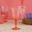Wijnglas Bubble acryl peach