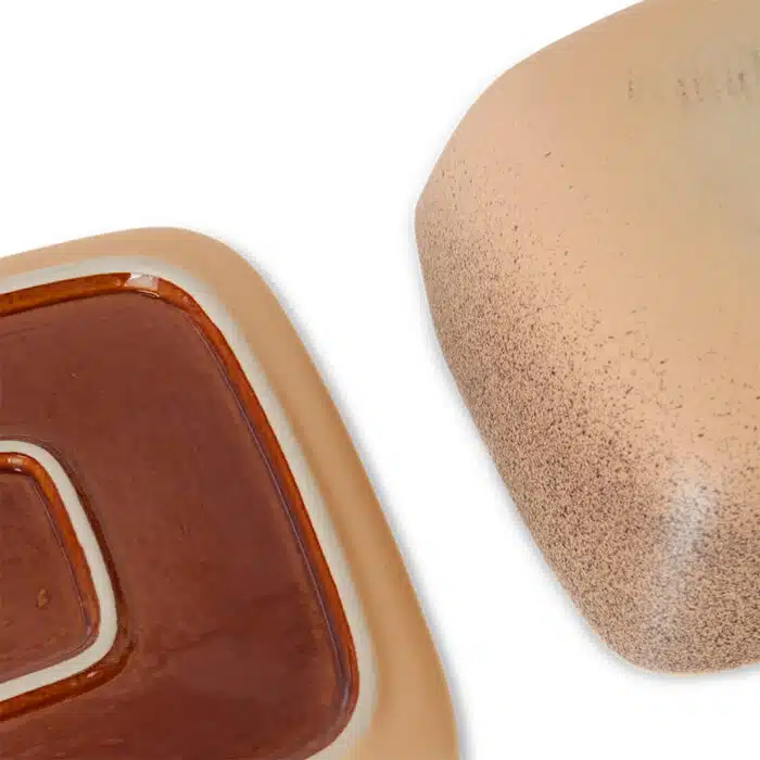 70's ceramic Butterdish Seabreeze