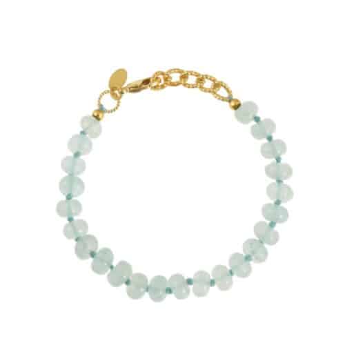 Armband Donut edelsteen blauwe jade