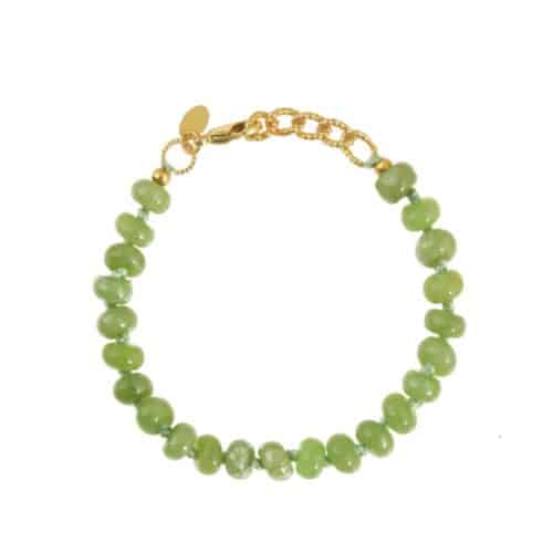 Armband Donut edelsteen groene jade