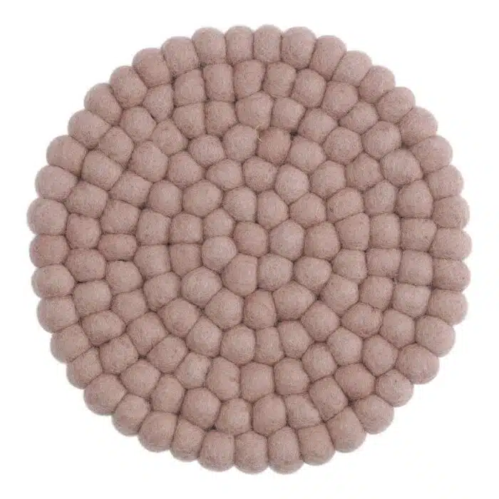 Coaster Vilt Large Roze