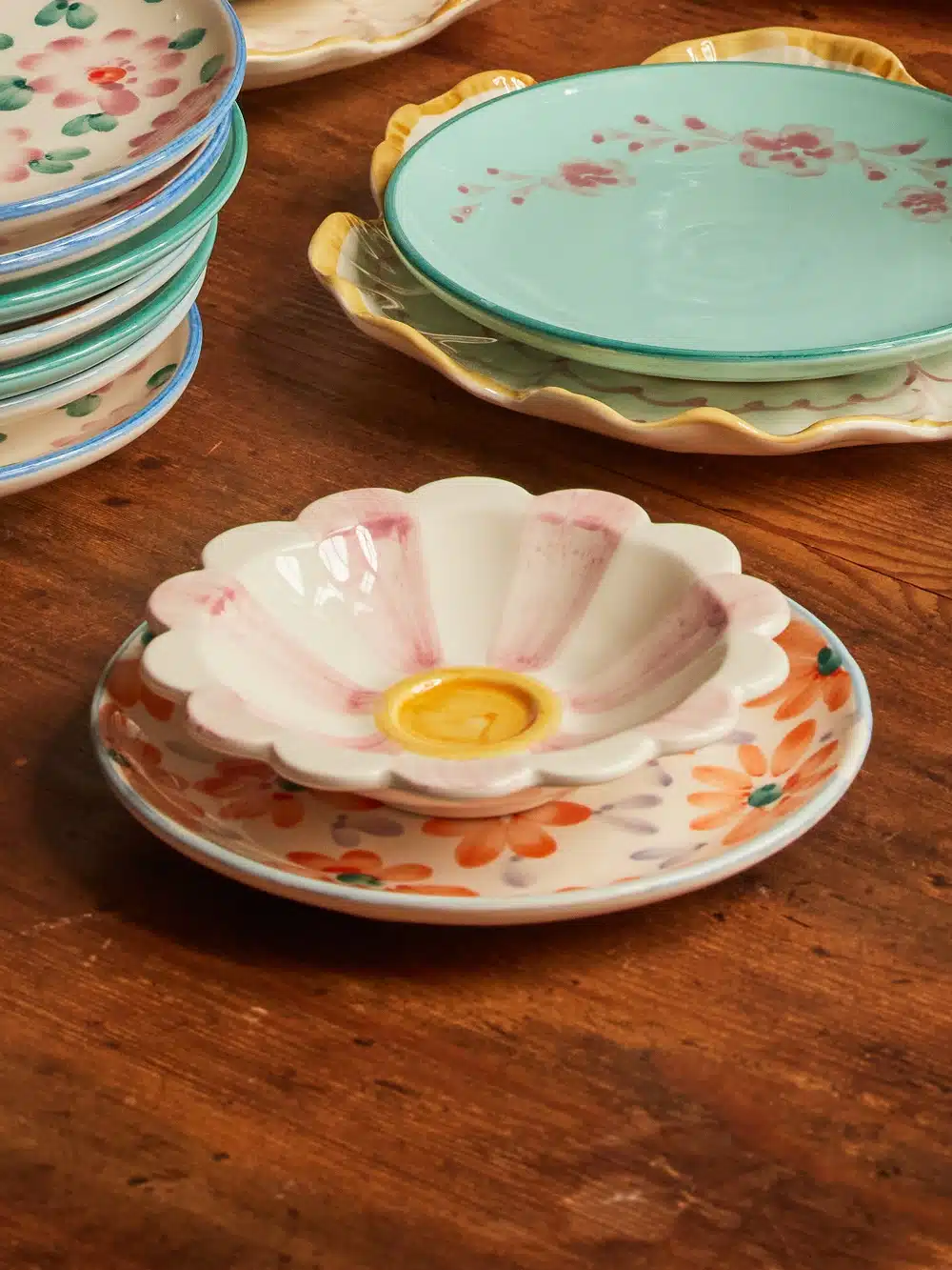 Dipping Bowl Bloem roze
