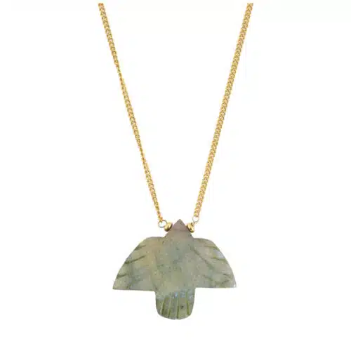 Ketting met Vogel van labradoriet